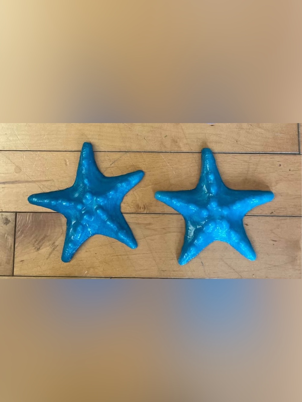 Blue Silicone Mermaid Starfish Pair